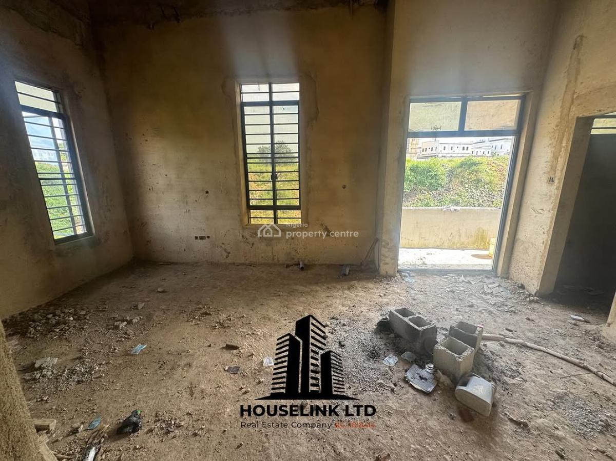 a Well Built 4 Bedroom Detached Duplex with a Rooftop Balcony Availabl, Guzape District, Abuja, Detached Duplex for Sale