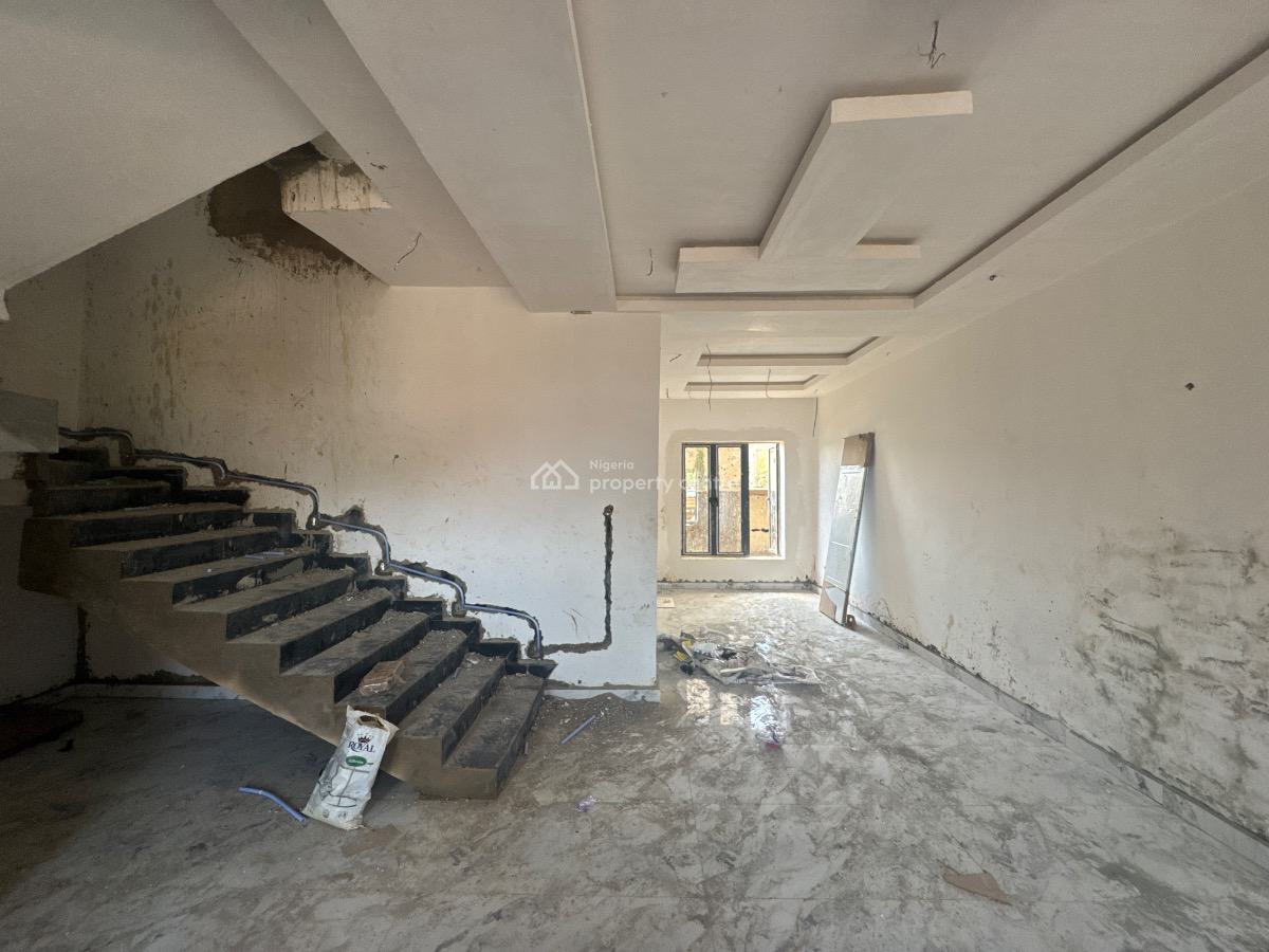 a Semi Finished 4 Bedroom Terrace Duplex with Ba Available, Guzape Main Abuja, Guzape District, Abuja, Terraced Duplex for Sale