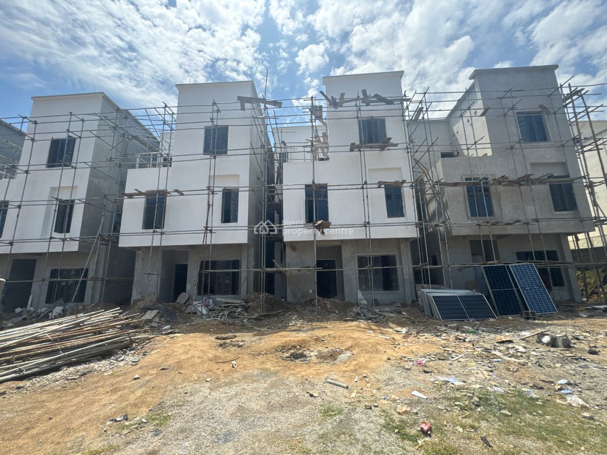 a Semi Finished 4 Bedroom Terrace Duplex with Ba Available, Guzape Main Abuja, Guzape District, Abuja, Terraced Duplex for Sale