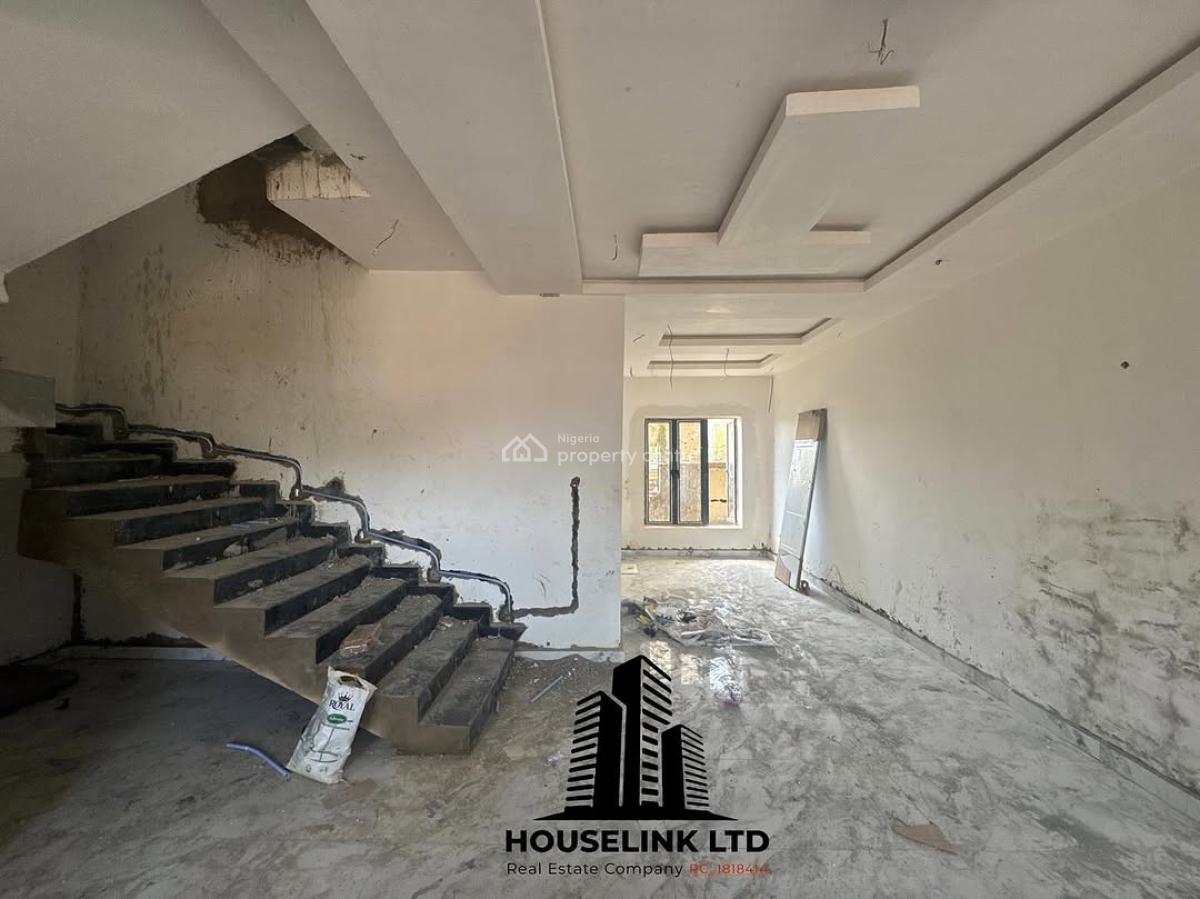 a Well Built 5 Bedroom Semi Finished Terrace Duplex Available, Guzape Main Abuja, Guzape District, Abuja, Terraced Duplex for Sale