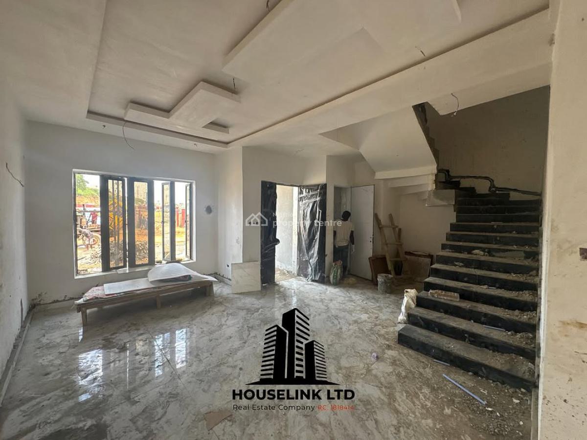 a Well Built 5 Bedroom Semi Finished Terrace Duplex Available, Guzape Main Abuja, Guzape District, Abuja, Terraced Duplex for Sale