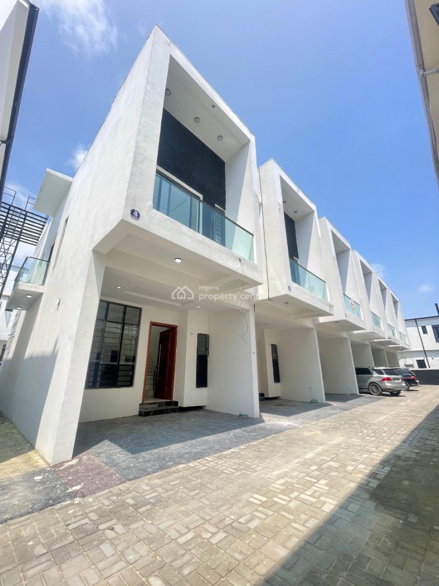 Beautiful 4 Bedroom Terrace Duplex with Bq in Secure Estate, Ikota, Lekki, Lagos, Terraced Duplex for Sale