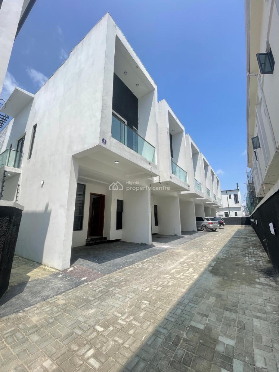 Beautiful 4 Bedroom Terrace Duplex with Bq in Secure Estate, Ikota, Lekki, Lagos, Terraced Duplex for Sale