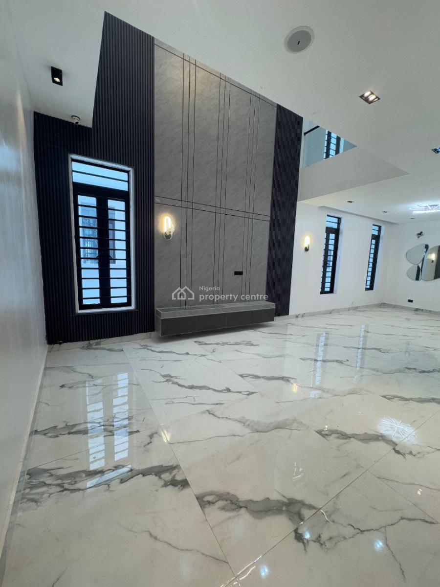 Luxury 5 Bedroom Fully Detached Duplex + Bq, Cinema and Rooftop, in a Secured Estate Less Than 3 Minutes Drive From Purple Mall, Osapa, Lekki, Lagos, Detached Duplex for Sale