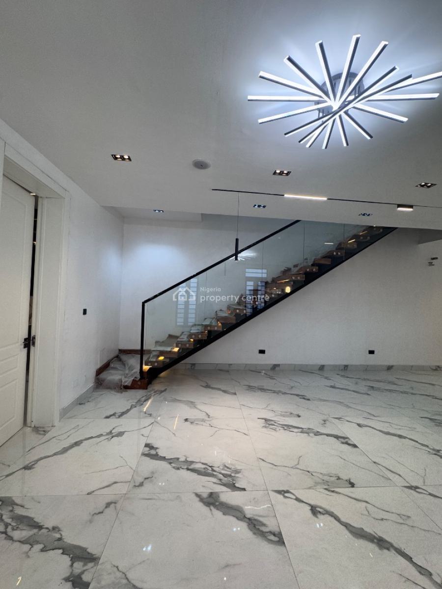 Luxury 5 Bedroom Fully Detached Duplex + Bq, Cinema and Rooftop, in a Secured Estate Less Than 3 Minutes Drive From Purple Mall, Osapa, Lekki, Lagos, Detached Duplex for Sale