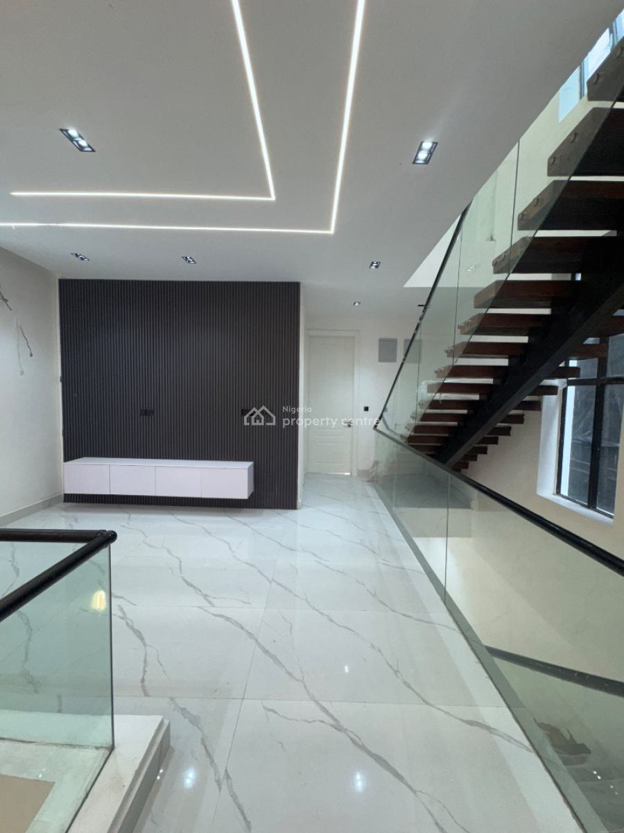 Luxury 5 Bedroom Fully Detached Duplex + Bq, Cinema and Rooftop, in a Secured Estate Less Than 3 Minutes Drive From Purple Mall, Osapa, Lekki, Lagos, Detached Duplex for Sale