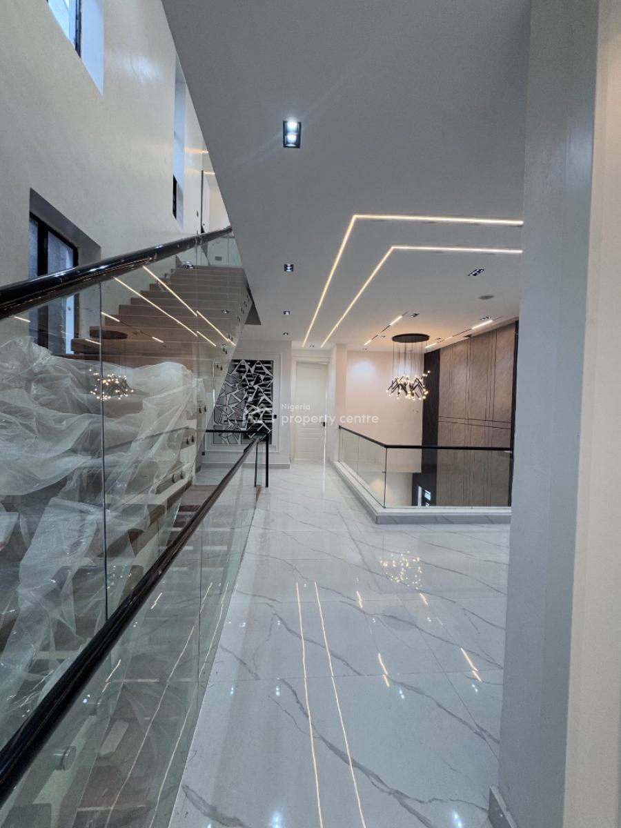 Luxury 5 Bedroom Fully Detached Duplex + Bq, Cinema and Rooftop, in a Secured Estate Less Than 3 Minutes Drive From Purple Mall, Osapa, Lekki, Lagos, Detached Duplex for Sale
