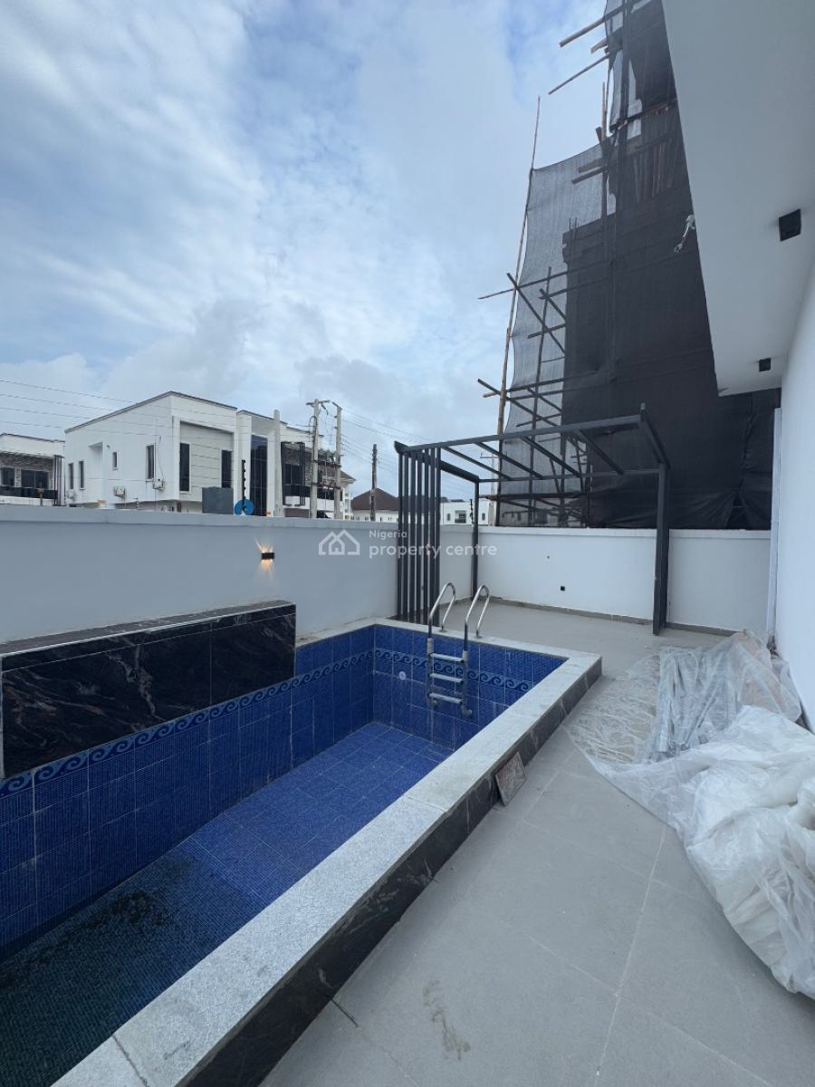 Luxury 5 Bedroom Fully Detached Duplex + Bq, Cinema and Rooftop, in a Secured Estate Less Than 3 Minutes Drive From Purple Mall, Osapa, Lekki, Lagos, Detached Duplex for Sale