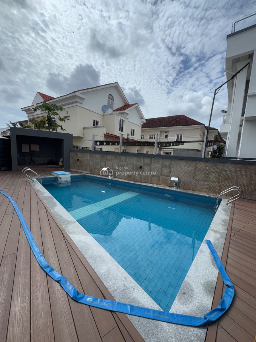Luxury 5 Bedroom Fully Detached Duplex + Bq, Rooftop and Cinema, in a Secured Estate Less Than 2 Minutes Drive From Ebeano Supermarket, Osapa, Lekki, Lagos, Detached Duplex for Sale