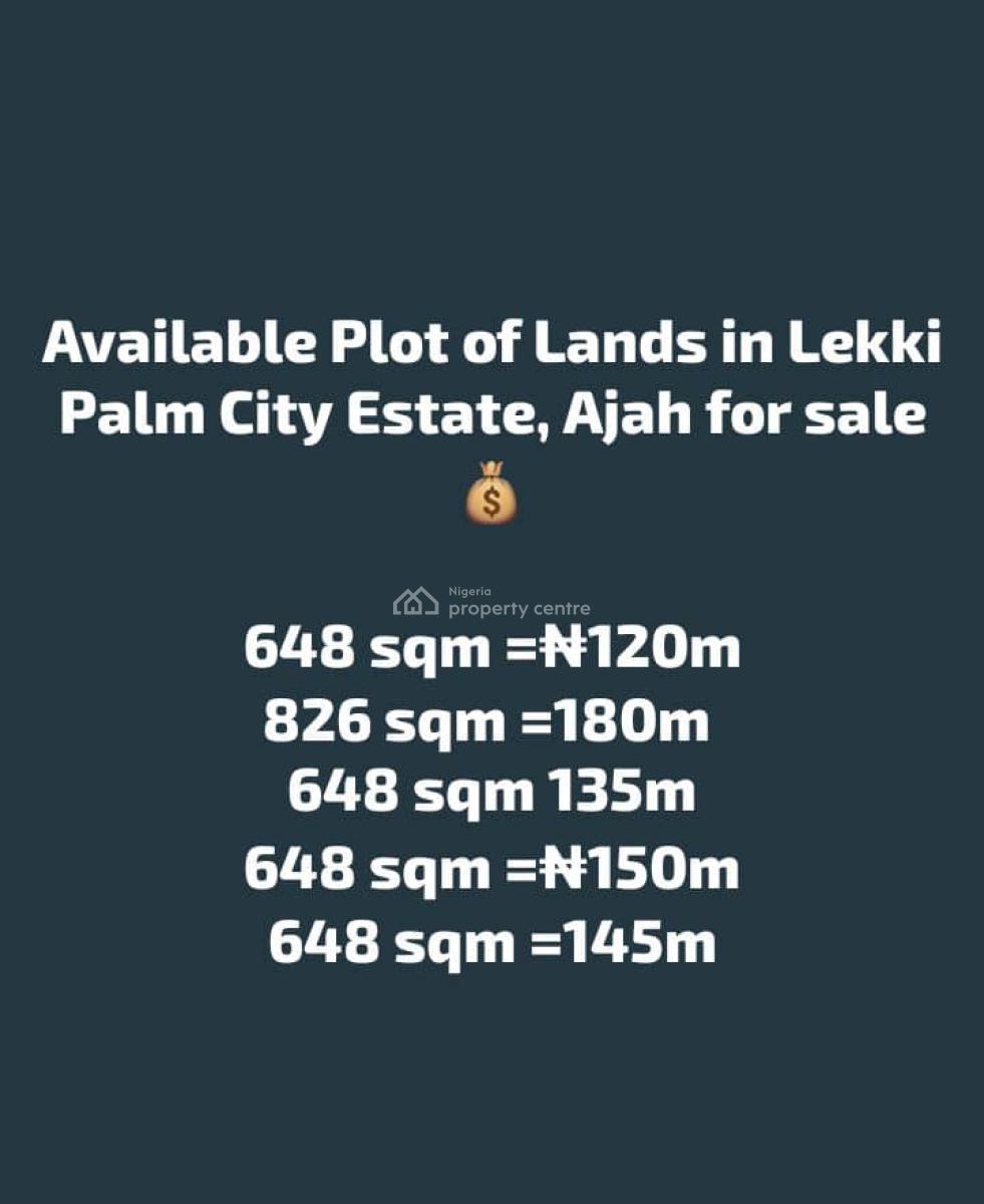 Buy and Build Estate Land, Lekky Palm City, Ajah, Lagos, Land for Sale