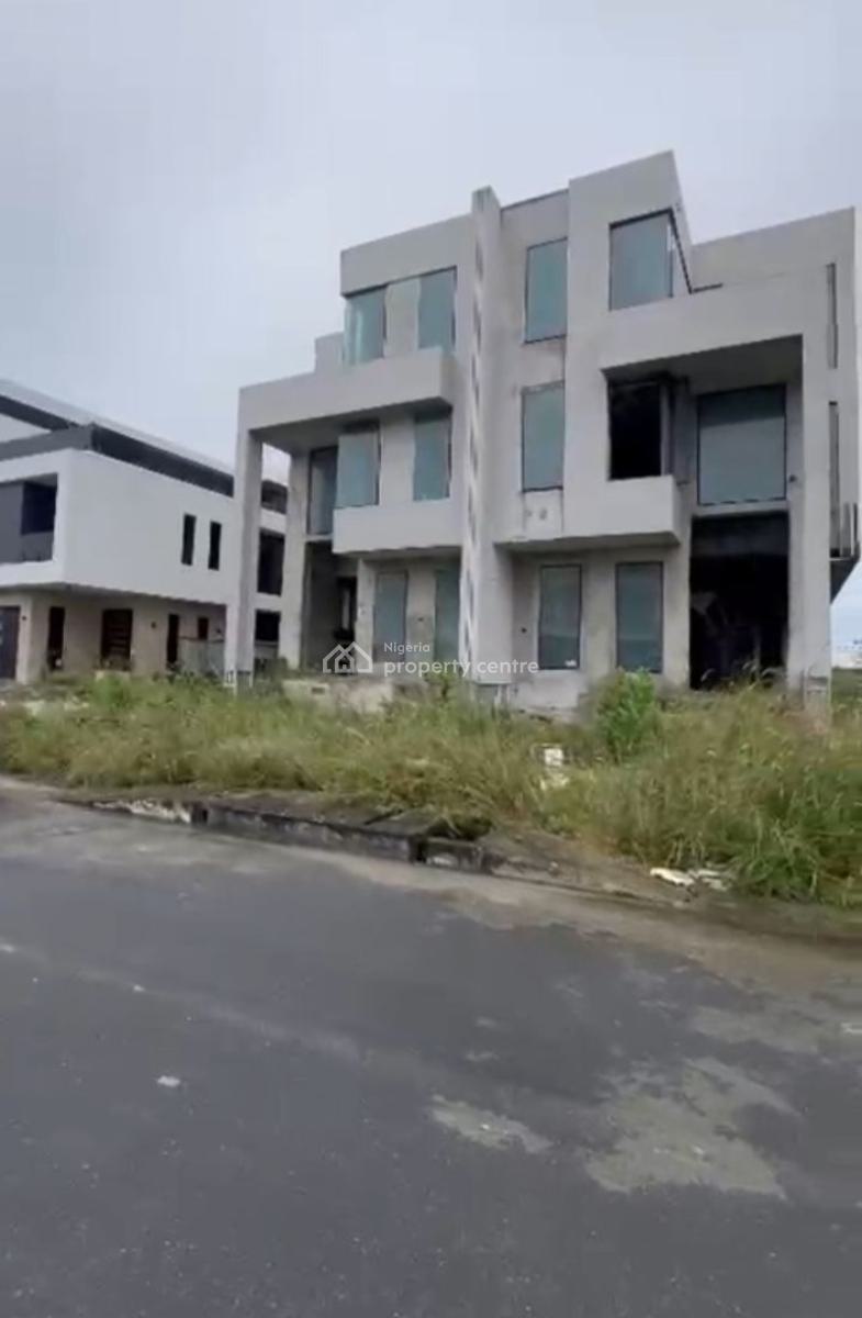 5 Bedroom Carcass House, Cowrie Creek Estate, Ikate Elegushi, Lekki, Lagos, Semi-detached Duplex for Sale