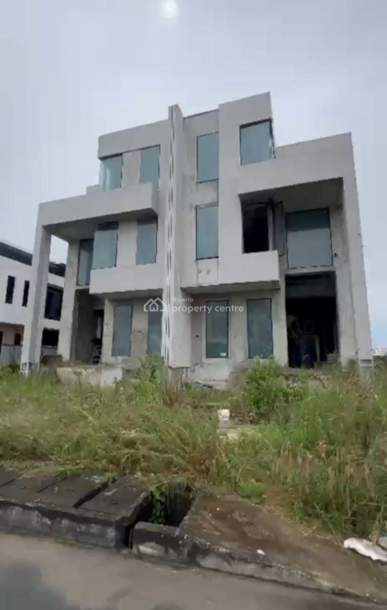 5 Bedroom Carcass House, Cowrie Creek Estate, Ikate Elegushi, Lekki, Lagos, Semi-detached Duplex for Sale