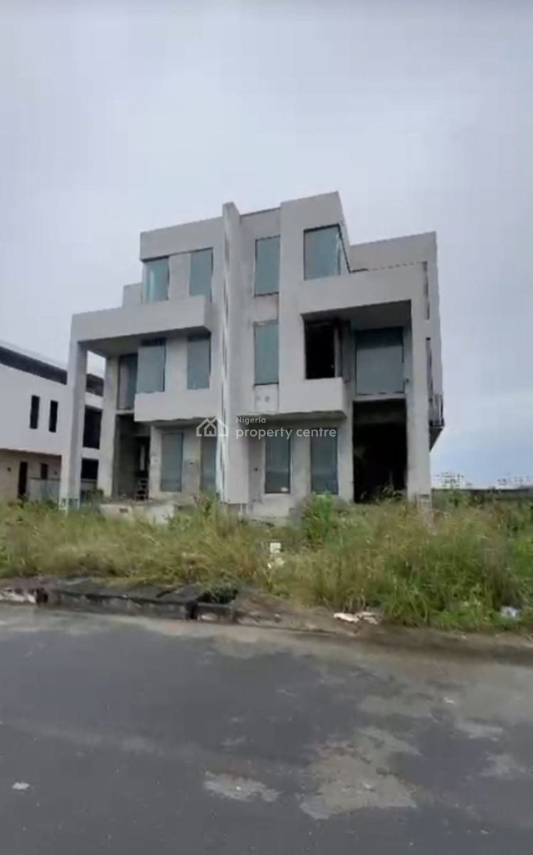 5 Bedroom Carcass House, Cowrie Creek Estate, Ikate Elegushi, Lekki, Lagos, Semi-detached Duplex for Sale