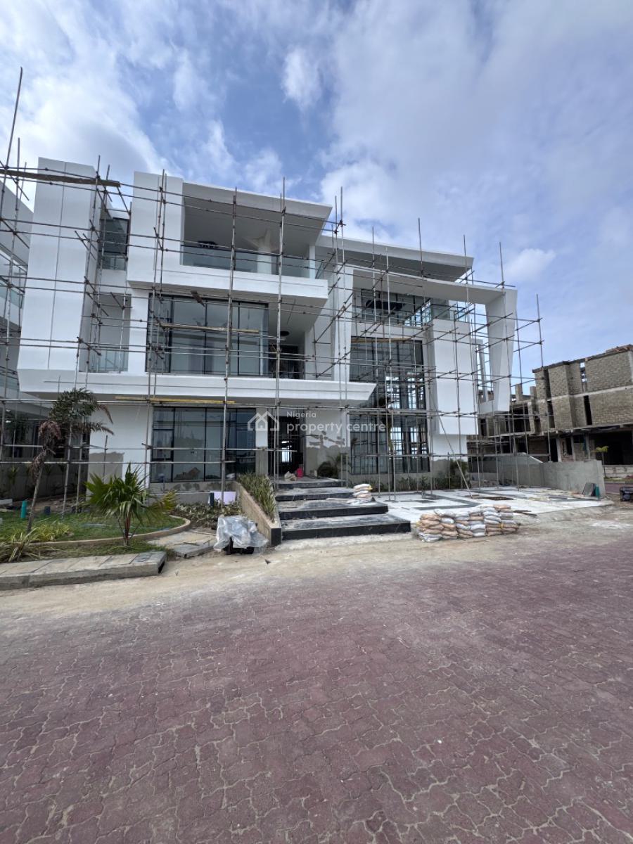 Luxury 5 Bedroom Fully Detached Duplex + Bq, Cinema, Swimming Pool, Less Than 2 Minutes Drive Away From Ebeano Supermarket, Osapa, Lekki, Lagos, Detached Duplex for Sale