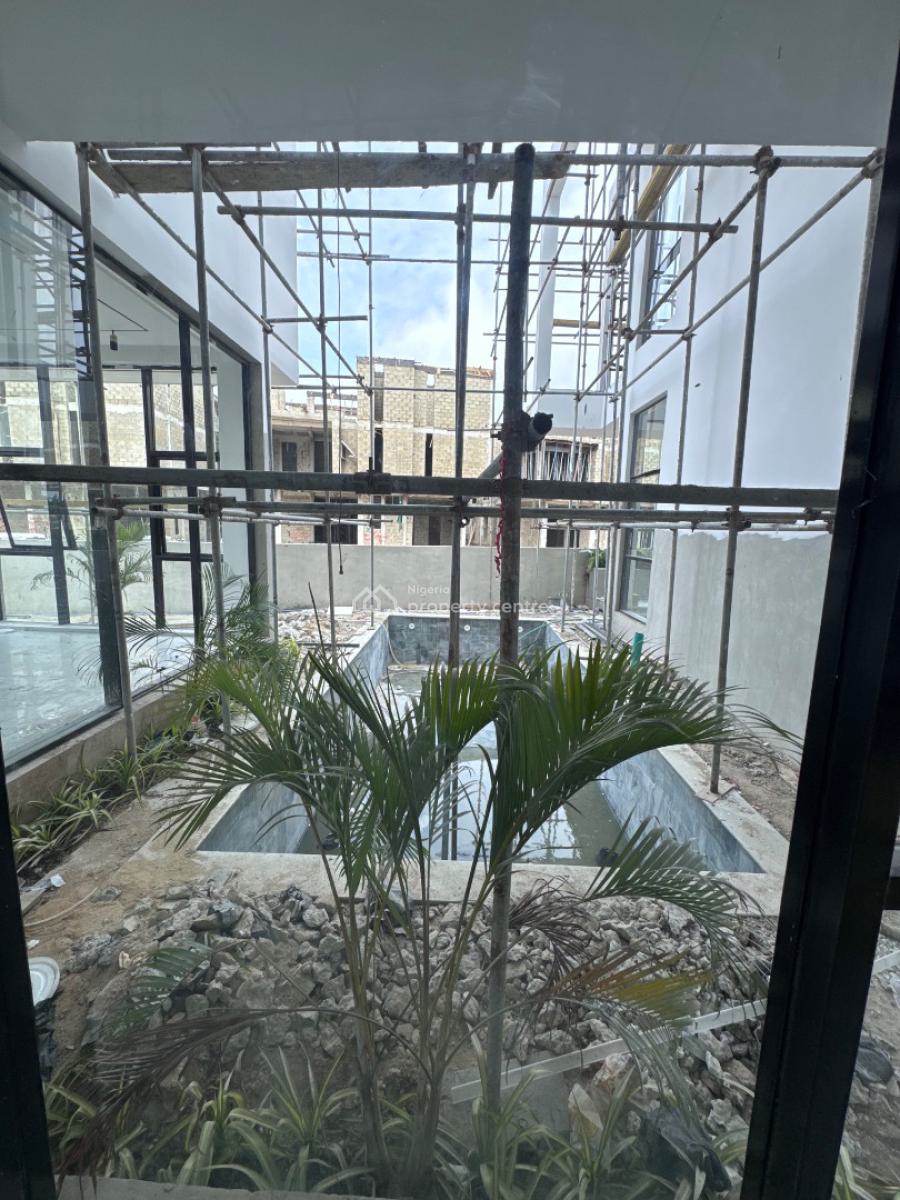 Luxury 5 Bedroom Fully Detached Duplex + Bq, Cinema, Swimming Pool, Less Than 2 Minutes Drive Away From Ebeano Supermarket, Osapa, Lekki, Lagos, Detached Duplex for Sale