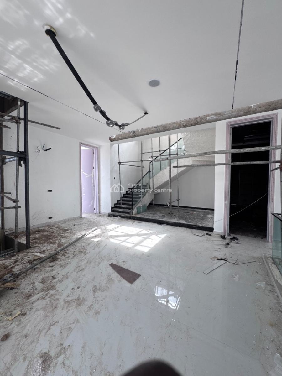 Luxury 5 Bedroom Fully Detached Duplex + Bq, Cinema, Swimming Pool, Less Than 2 Minutes Drive Away From Ebeano Supermarket, Osapa, Lekki, Lagos, Detached Duplex for Sale