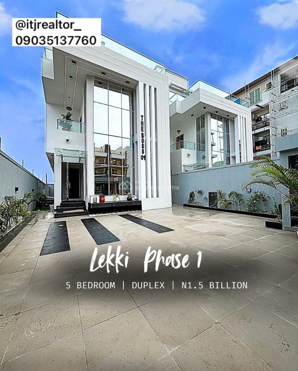 Massive 5 Bedroom Detached Duplex with Swimming Pool,gym,cinema and Bq, Lekki Phase 1, Lekki Phase 1, Lekki, Lagos, Detached Duplex for Sale