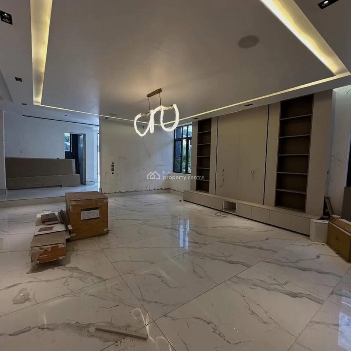 Brand New 6 Bedroom Automated Detached Duplex, 2 Rooms Bq, Study, Serene Neighborhood and Secured Neighborhood, Kado, Abuja, Detached Duplex for Sale