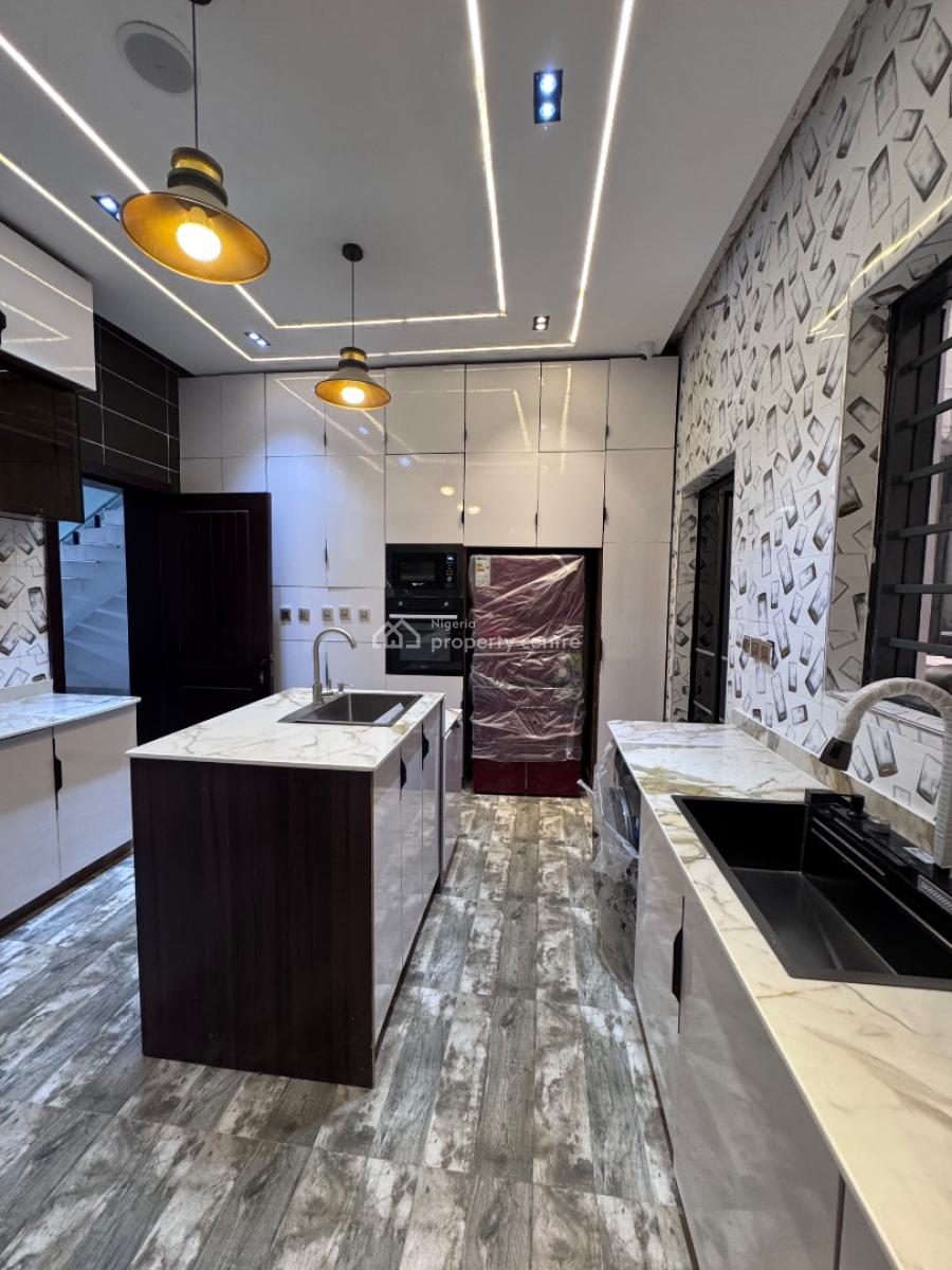Luxury 5 Bedroom Fully Detached Duplex + Bq, Cinema, Rooftop Terrace, Less Than 3 Minutes Drive Away From Purple Mall, Osapa, Lekki, Lagos, Detached Duplex for Sale