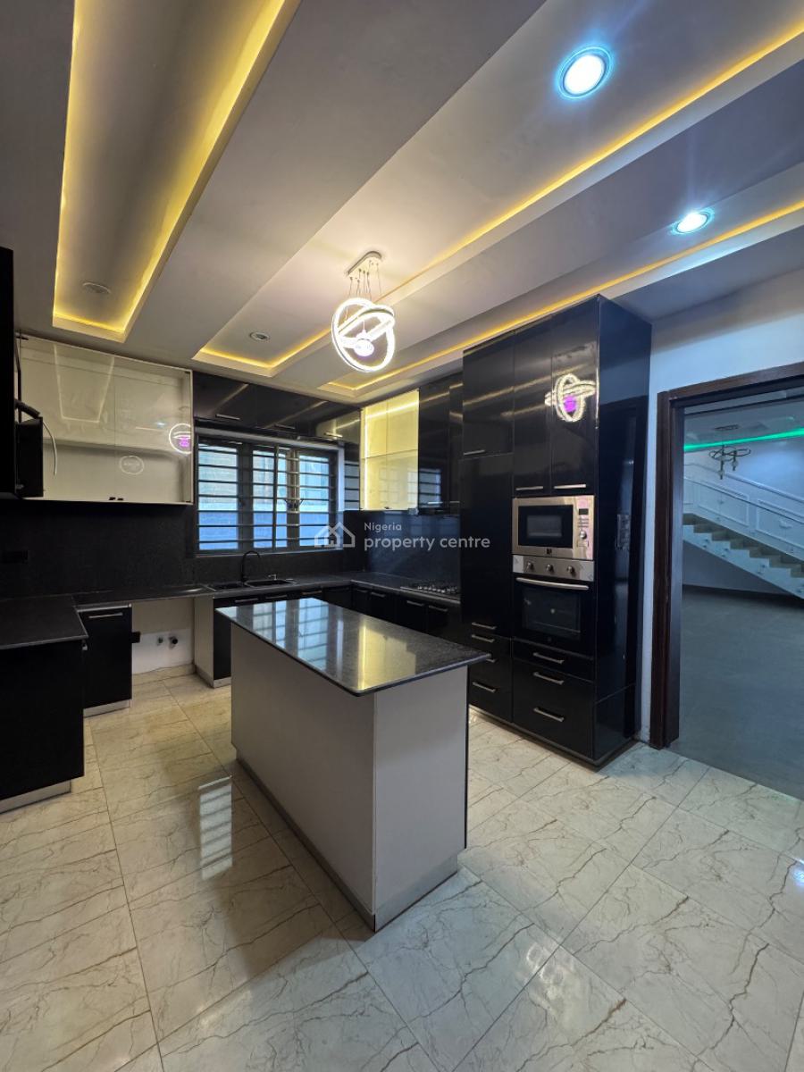 Luxury 5 Bedroom Fully Detached Duplex + Bq, Rooftop Terrace, Less Than 4 Minutes Drive Away From Ebeano Supermarket, Osapa, Lekki, Lagos, Detached Duplex for Sale