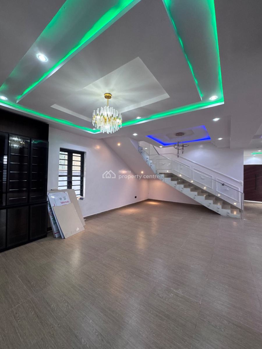 Luxury 5 Bedroom Fully Detached Duplex + Bq, Rooftop Terrace, Less Than 4 Minutes Drive Away From Ebeano Supermarket, Osapa, Lekki, Lagos, Detached Duplex for Sale