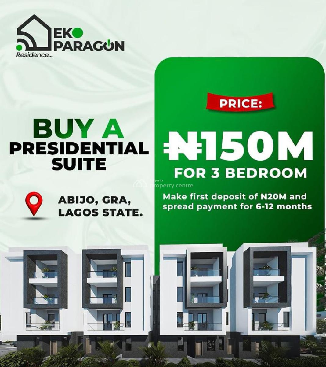 Eko Paragon Residence, Abijo Gra, Off Lekki Epe Expressway, Abijo, Lekki, Lagos, Terraced Duplex for Sale