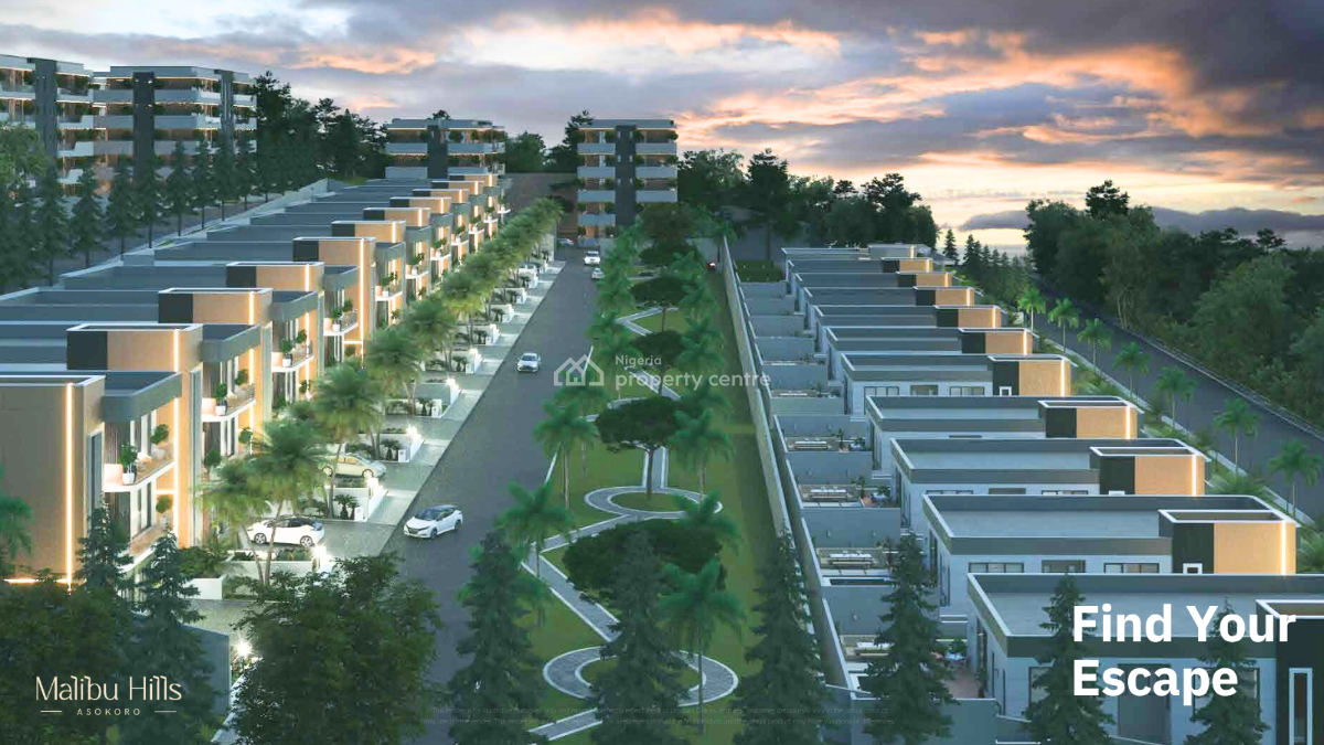 Sky View Duplexes with Penthouse, By Abacha Barracks, Asokoro District, Abuja, Terraced Duplex for Sale