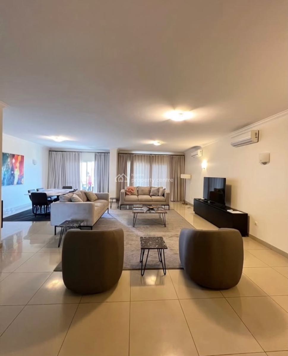 Luxurious and Furnished 3 Bedroom Apartment with Pool,gym and Elevator, Ikoyi, Ikoyi, Lagos, Flat / Apartment for Rent