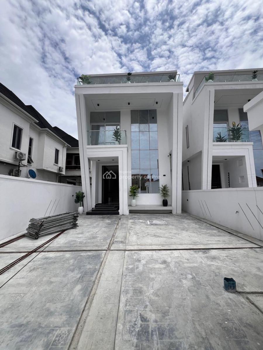 Modern 5-bedroom Detached Duplex with High-end Features, Beautifully Designed Home with Pool & Bq in a Secured Neighborhood, Ologolo, Lekki, Lagos, Detached Duplex for Sale