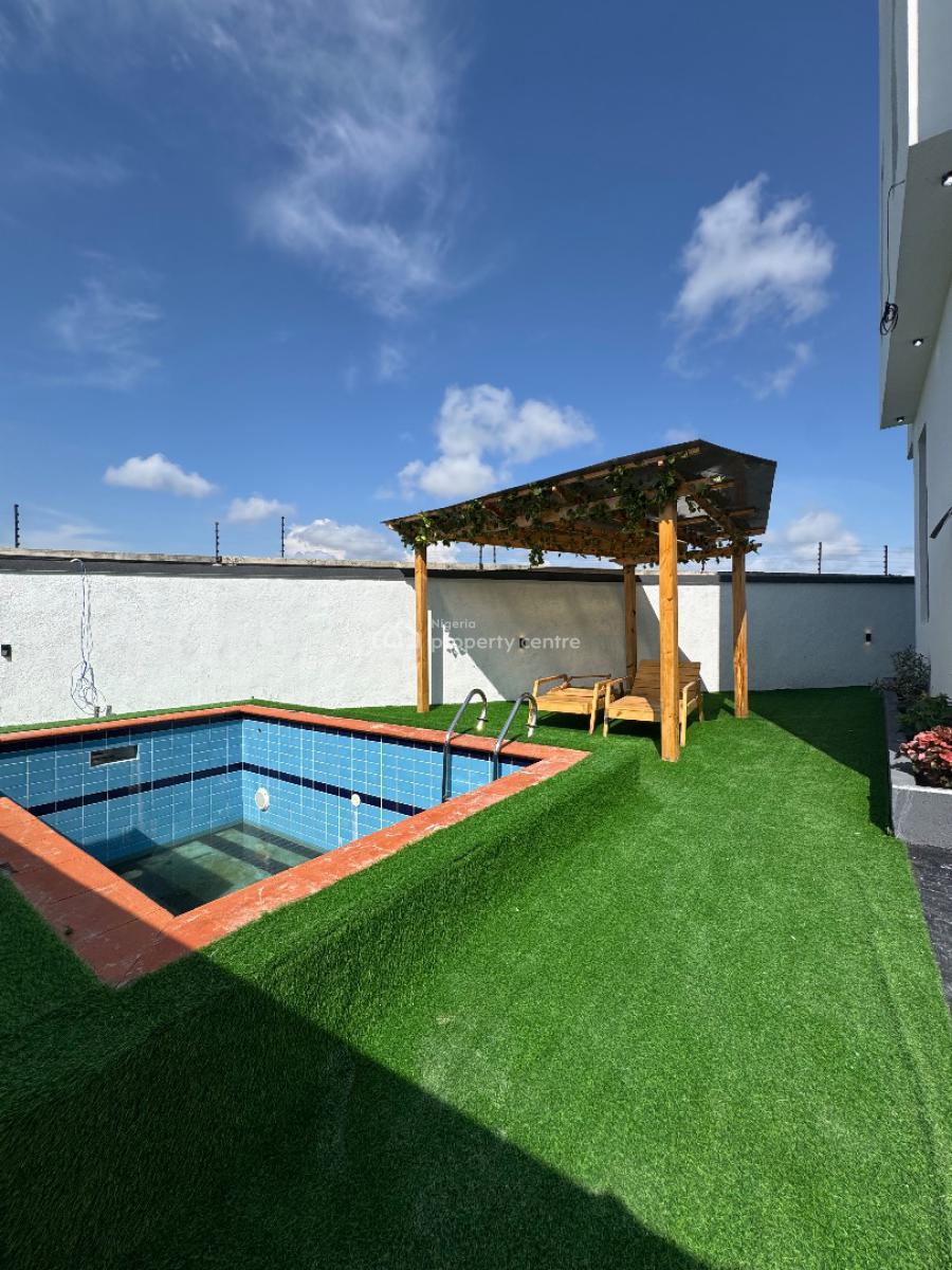Massive 5 Bedroom House with Pool, Gazebo & Rooftop, Chevron, Lekki, Lagos, Detached Duplex for Sale