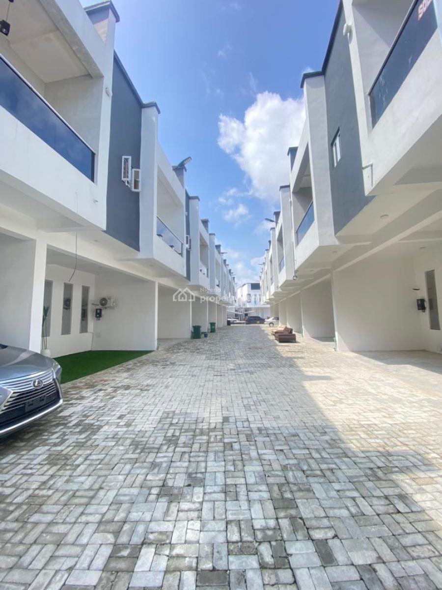 4 Bedroom Terrace Detached Duplex with Bq, Swimming Pool, Gym, Minimar, Oba Avenue, Ikota, Lekki, Lagos, Terraced Duplex for Rent