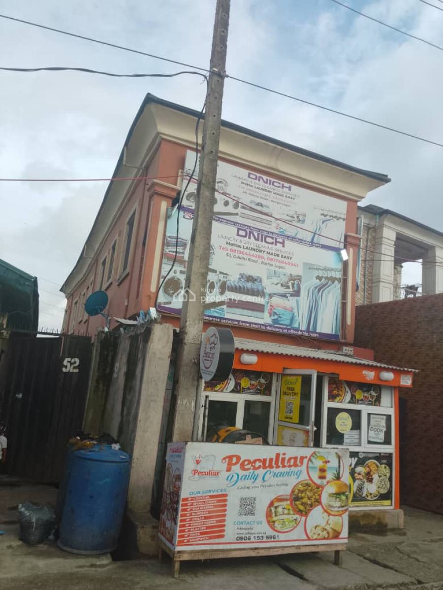 a Well Structured Building on Half Plot of Land, Odunsi, Bariga, Shomolu, Lagos, Self Contain (single Rooms) for Sale