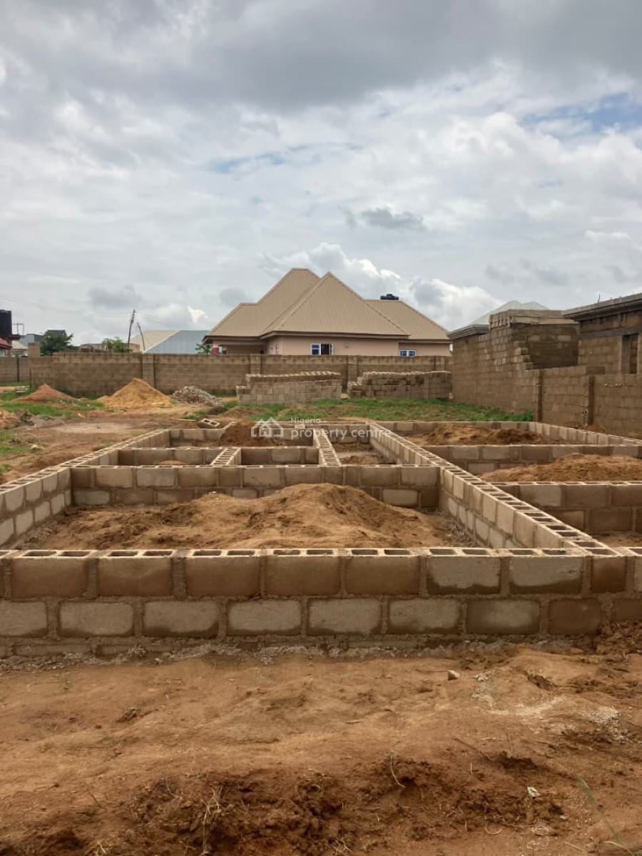 Lovely Two Bedrooms Uncompleted Bungalow in a Serene Area, Kwang, Jos South, Plateau, Detached Bungalow for Sale