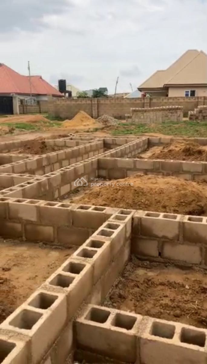 Lovely Two Bedrooms Uncompleted Bungalow in a Serene Area, Kwang, Jos South, Plateau, Detached Bungalow for Sale
