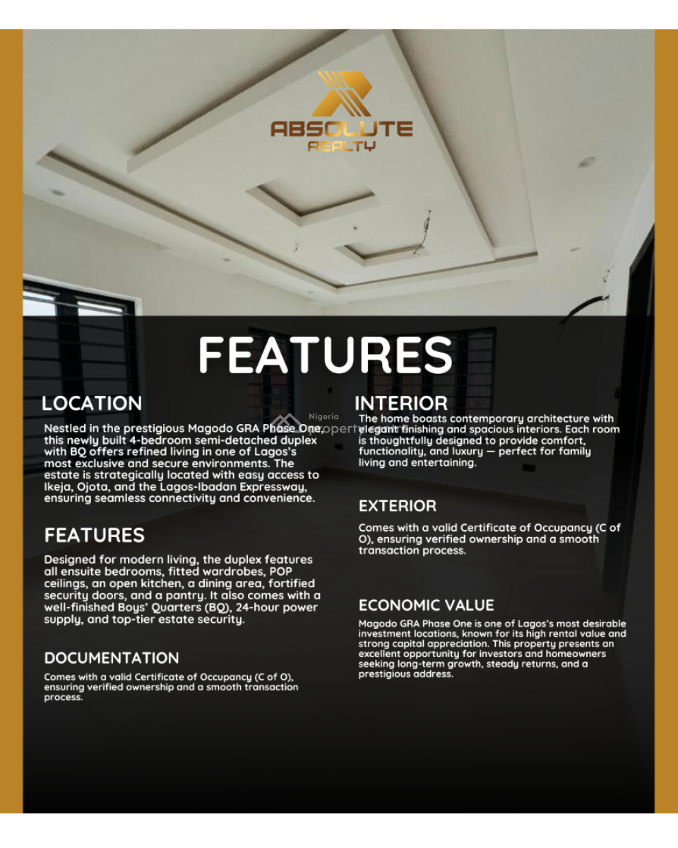 Exquisitely Built 2 Bedroom Apartments, Estate, Allen, Ikeja, Lagos, Flat / Apartment for Sale