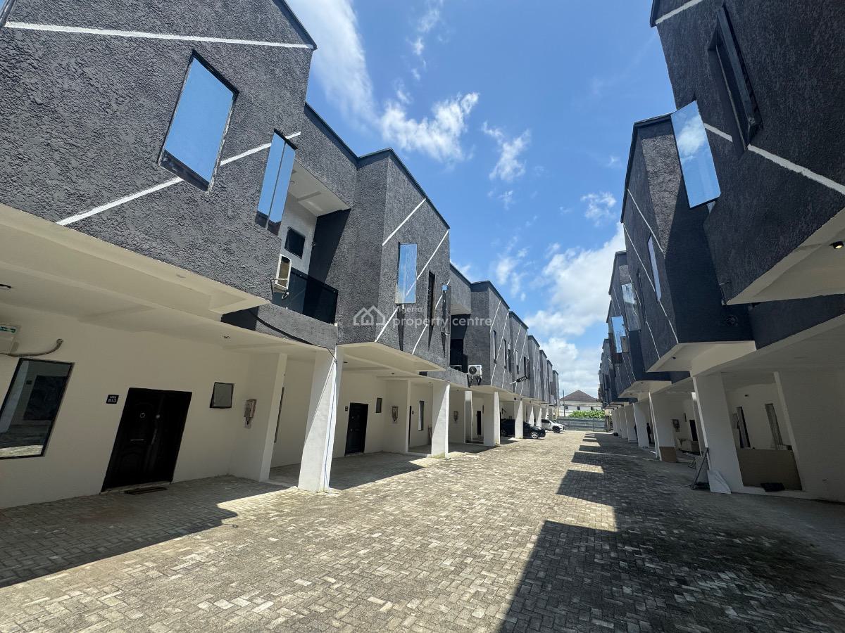 a Serviced 4 Bedroom Terrace with Power in a Good Location of General., General Paint By Abraham Adesanya, Ajah, Lagos, Terraced Duplex for Rent