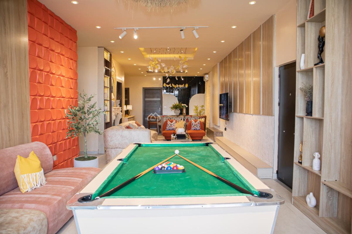Luxurious 3 Bedroom Apartment with Snooker Board, Off Second Avenue Estate, Old Ikoyi, Ikoyi, Lagos, Flat / Apartment Short Let