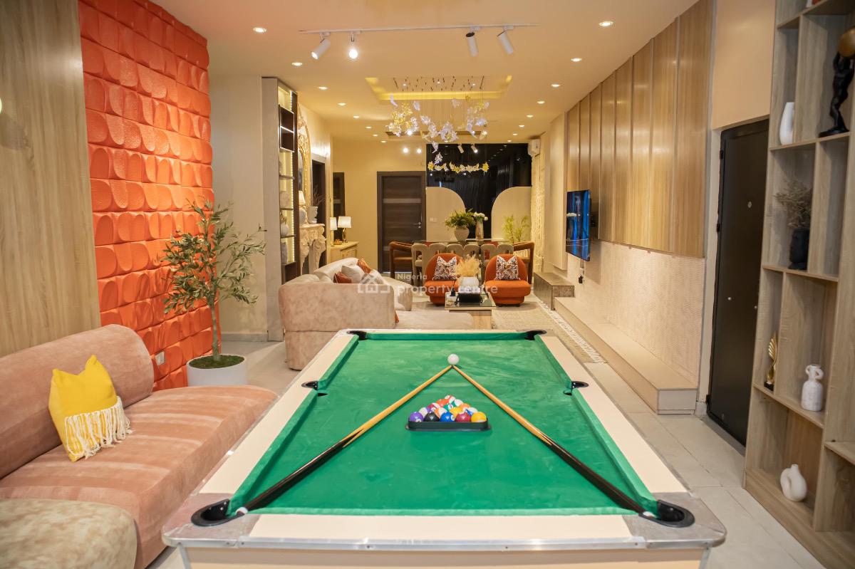 Luxurious 3 Bedroom Apartment with Snooker Board, Off Second Avenue Estate, Old Ikoyi, Ikoyi, Lagos, Flat / Apartment Short Let