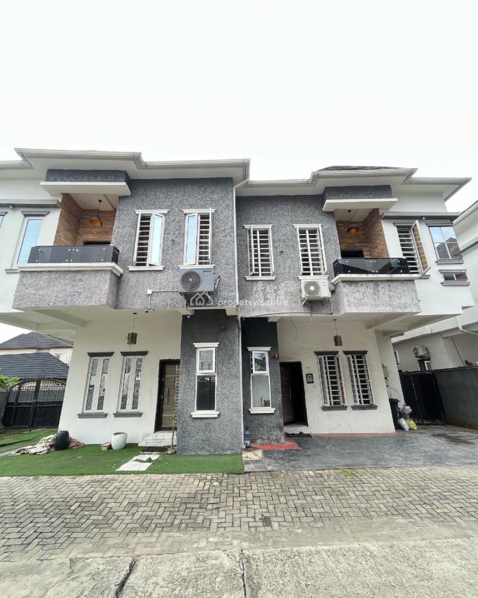 Lovely 4 Bedroom Semi Detached Duplex with Bq, Chevron, Lekki, Lagos, Semi-detached Duplex for Sale