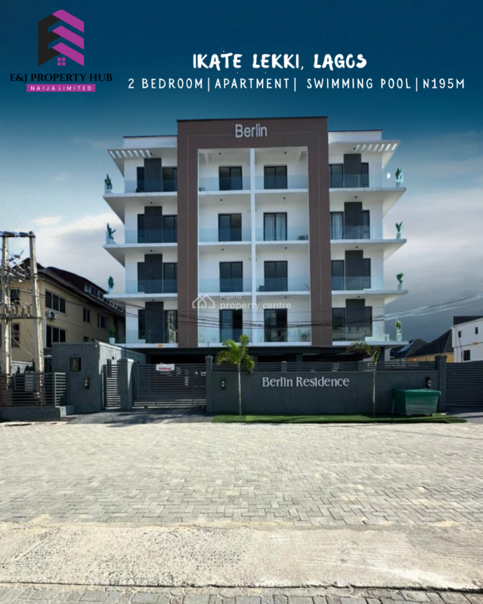 2 Bedroom Serviced Apartment with Swimming Pool, Ikate, Lekki, Lagos, Flat / Apartment for Sale