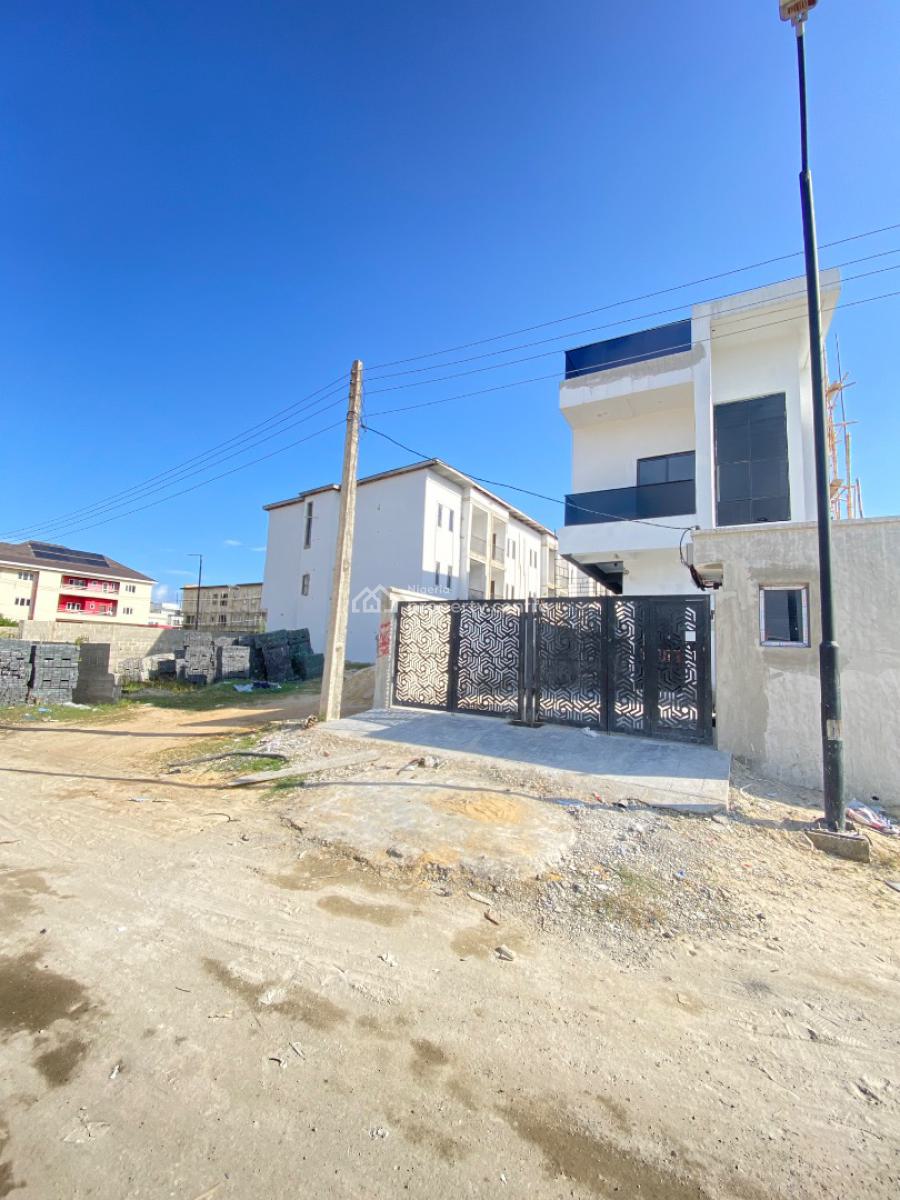605sqm Cornerpiece Land in a Very Secured Estate, Atlantic View Estate, New Road, Chevron, Lekki, Lagos, Residential Land for Sale