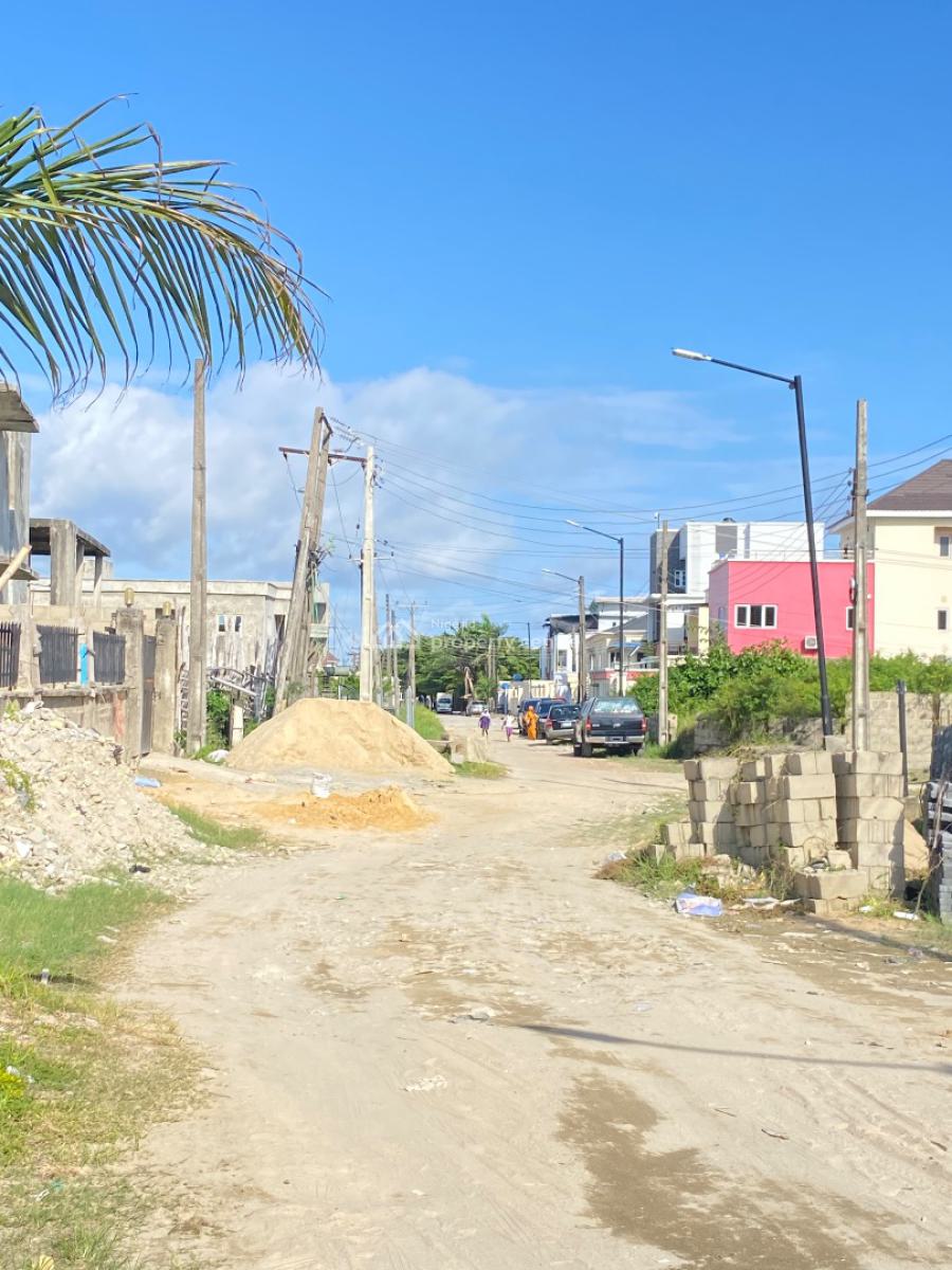 605sqm Cornerpiece Land in a Very Secured Estate, Atlantic View Estate, New Road, Chevron, Lekki, Lagos, Residential Land for Sale