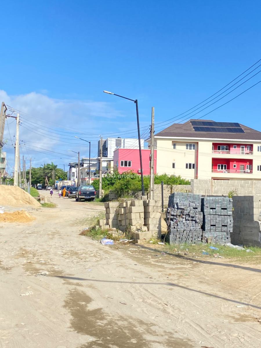 605sqm Cornerpiece Land in a Very Secured Estate, Atlantic View Estate, New Road, Chevron, Lekki, Lagos, Residential Land for Sale