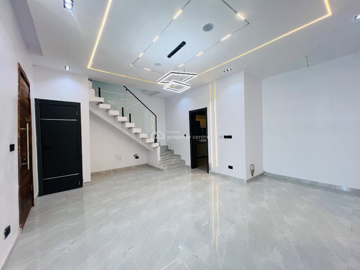 Stunning 3 Bedroom Terrace Duplex with Bq, Ikota Gra Behind Megachicken Restaurant Lekki, Ikota, Lekki, Lagos, Terraced Duplex for Sale