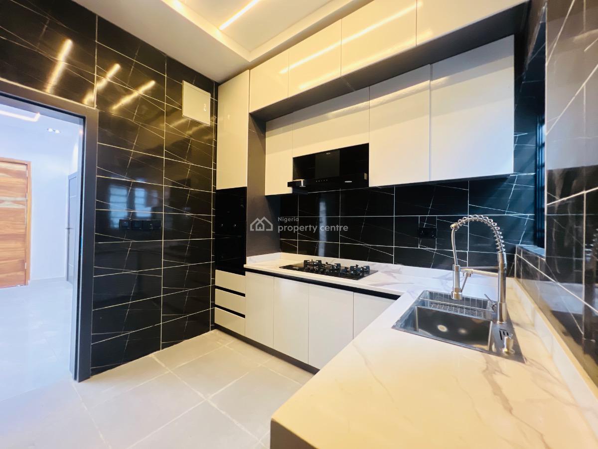 Stunning 3 Bedroom Terrace Duplex with Bq, Ikota Gra Behind Megachicken Restaurant Lekki, Ikota, Lekki, Lagos, Terraced Duplex for Sale