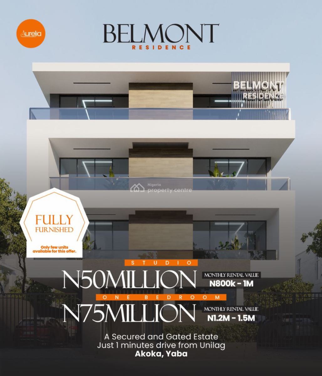 Spacious 1 Bedroom Off Plan Apartment, 9 Month Flexible Payment Plan, Yaba, Lagos, Flat / Apartment for Sale