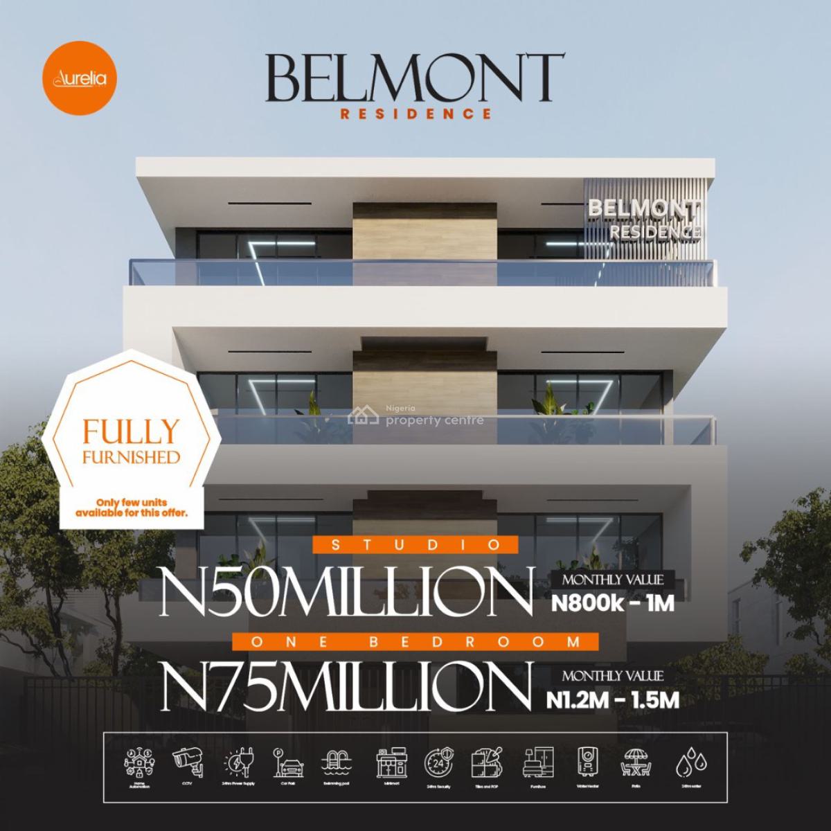 Spacious 1 Bedroom Off Plan Apartment, 9 Month Flexible Payment Plan, Yaba, Lagos, Flat / Apartment for Sale