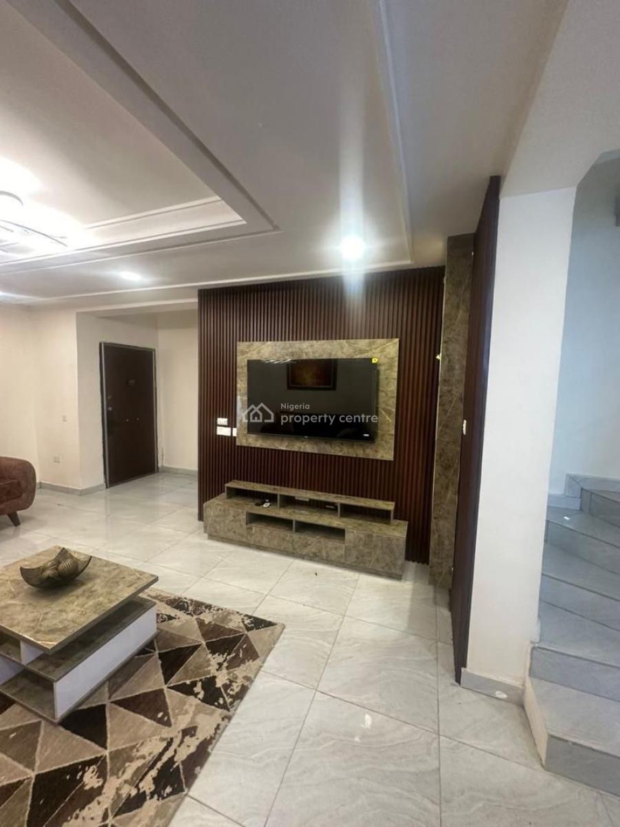 Fully Furnished 3-bedroom Terrace Duplex with 2 Living Rooms and Bq, Harris Drive, Vgc, Lekki, Lagos, Terraced Duplex for Rent