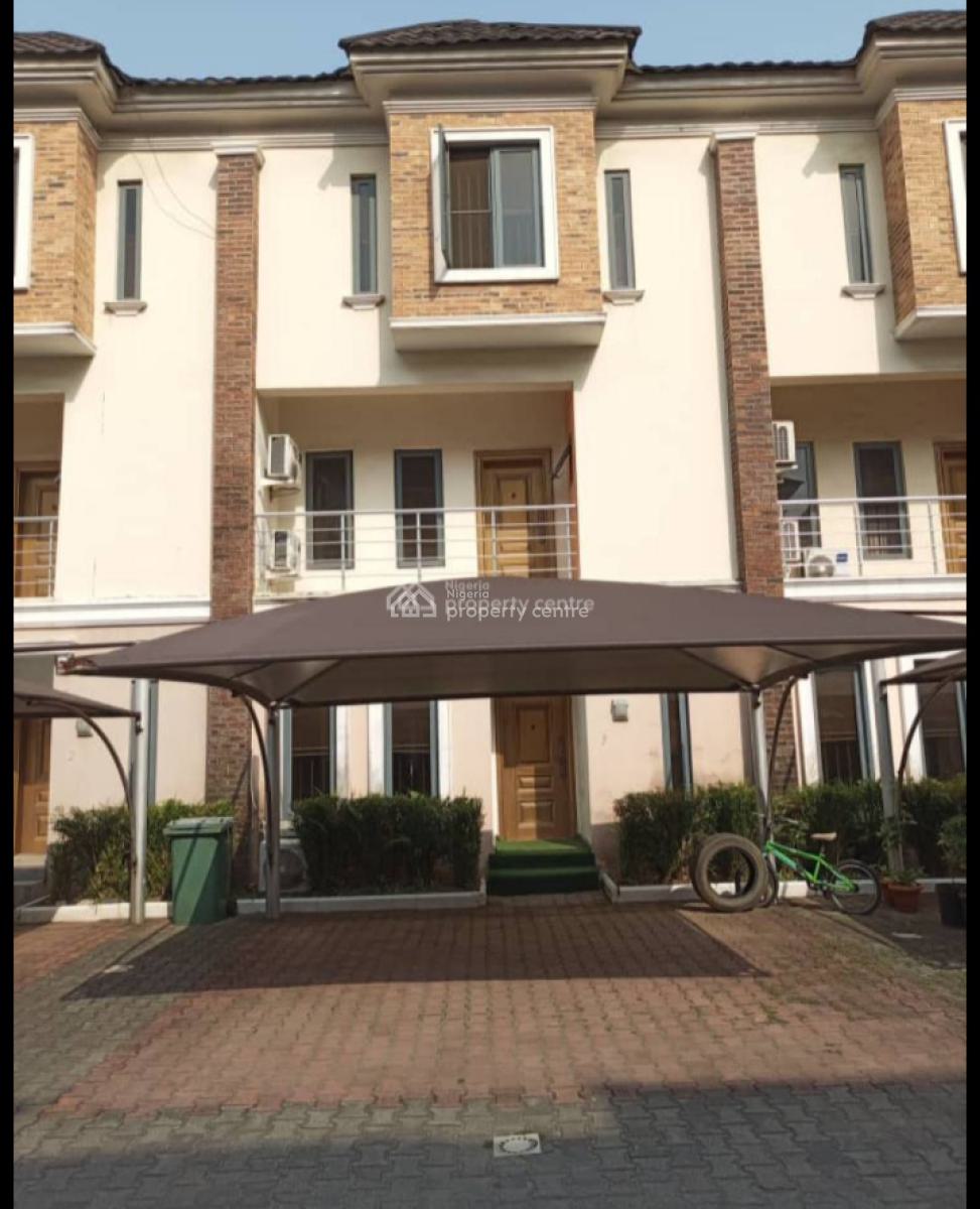 Lovely & Serviced 4 Bedroom House, Chevron, Lekki, Lagos, Terraced Duplex for Rent
