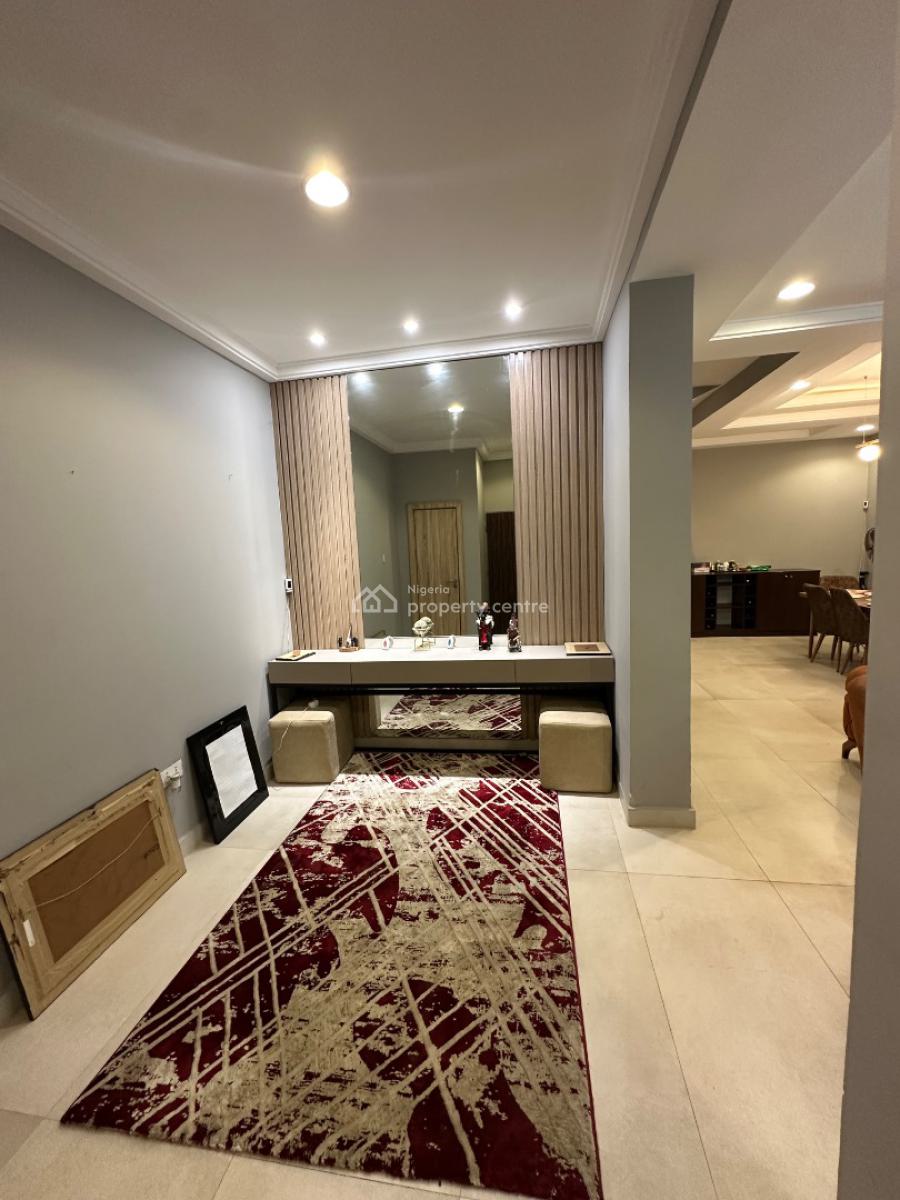 Partly Furnished 4 Bedroom Terrace Duplex with Bq, Inverter, Acs, Off Coza, Guzape District, Abuja, Terraced Duplex for Sale